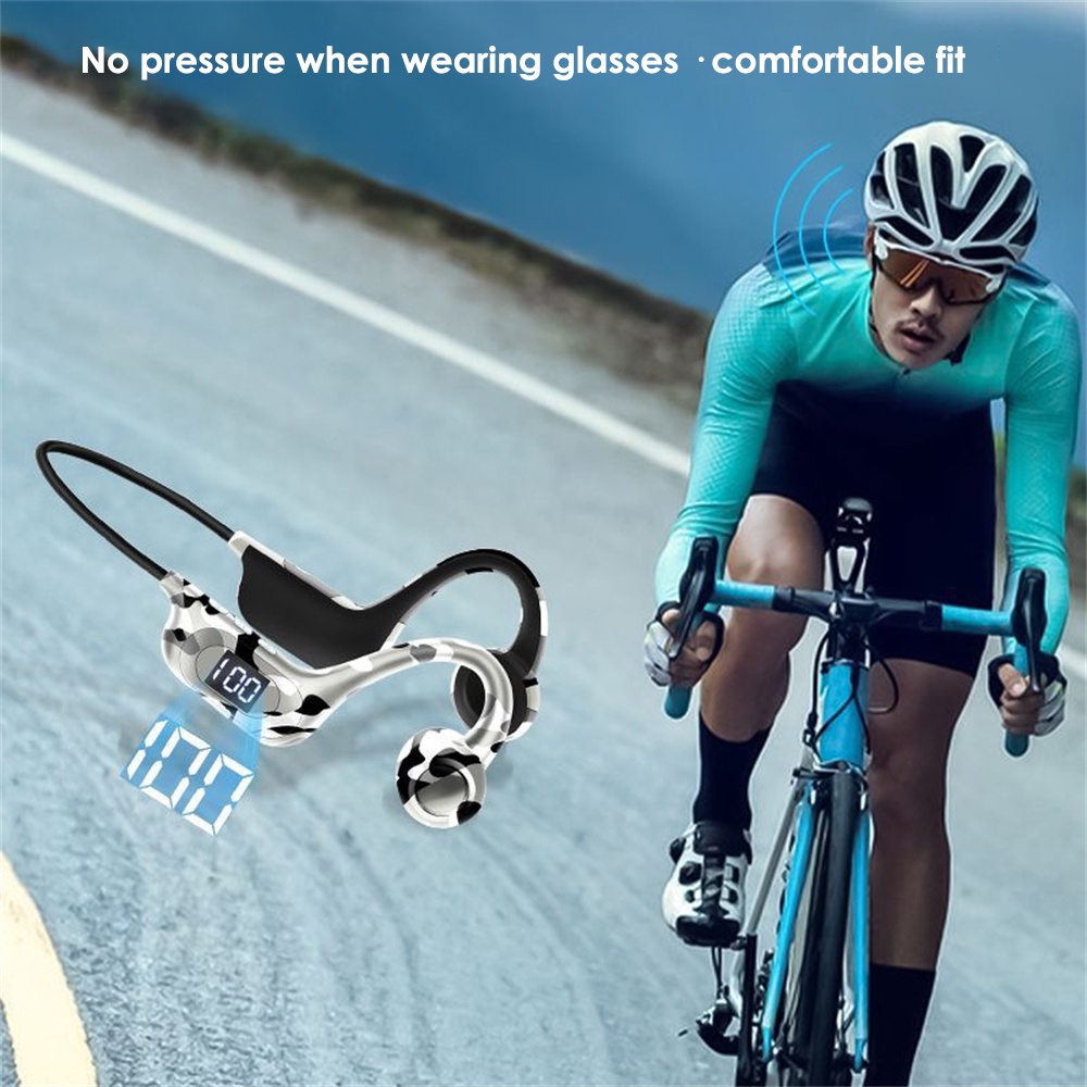 Tai Nghe Tương Thích Bluetooth Dẫn Truyền Xương Akz-g3 Tai Nghe Thể Thao Không Dây Dẫn Truyền Xương Móc Tai V5.3 Hỗ Trợ Công Nghệ Thẻ Tf