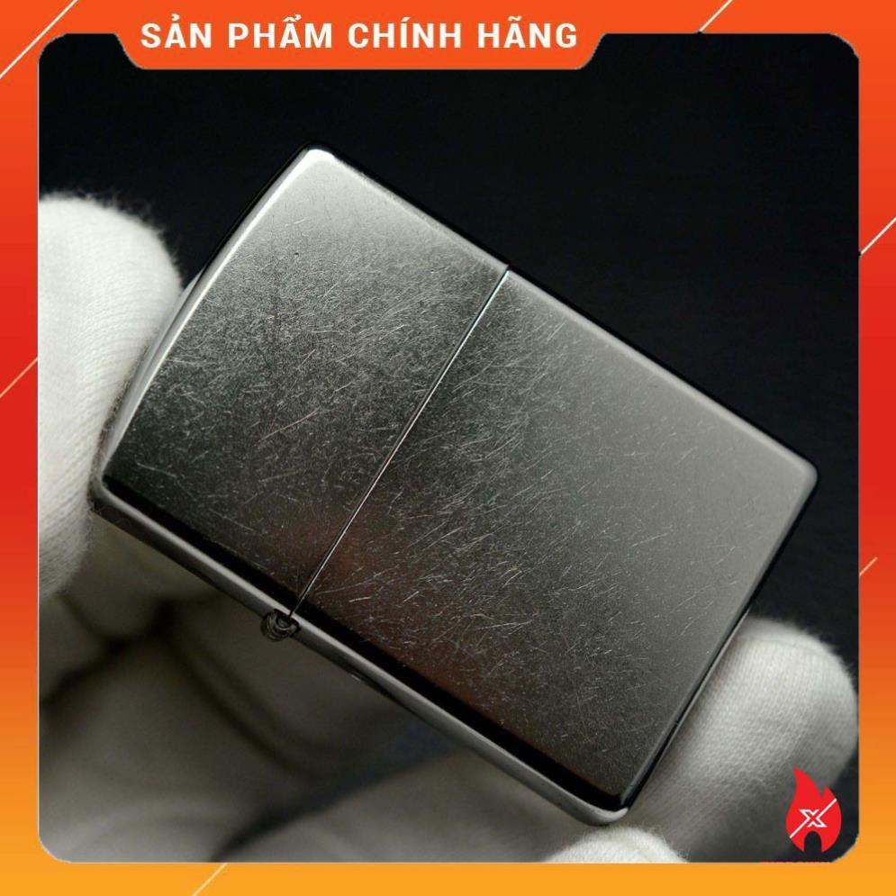 Mô Hình Bật L ửa Zịppo 207 - Quẹt Zịppo Xước Răm Bạc