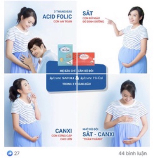 Combo Sắt hữu cơ Avisure Safoli Hộp 30 viên + Canxi tự nhiên Avisure Hical Hộp 60 viên - cho phụ nữ mang thai và chCombo