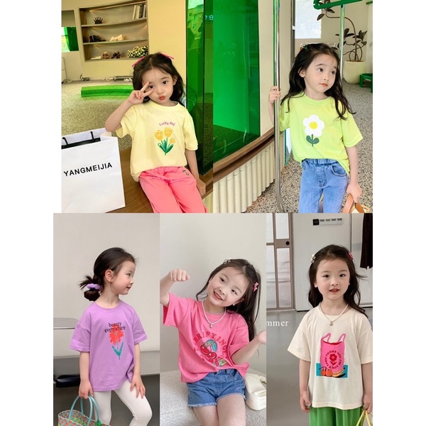 Mebeanhshop -  Áo thun bé gái siêu dễ thương từ 9-30kg