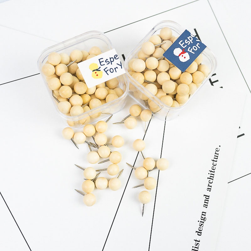 Ghim đẩy móng tròn hình trụ hình trụ ghim đẩy móng tay ghim nút bần ghim đẩy móng tay mẫu giáo đinh 