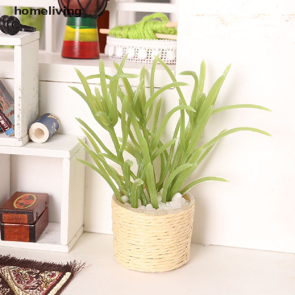 Mô Hình Chậu Cây Xanh Trang Trí Nhà Búp Bê Tỉ Lệ 1: 6