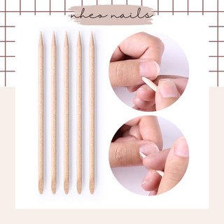 Que gỗ nailbox dùng để tháo móng giả, đẩy da chết