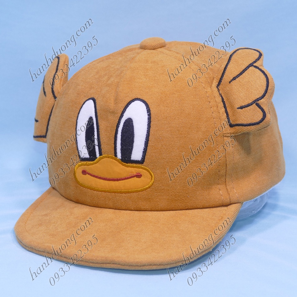 Nón kết con vịt cho bé từ 1 đến 3 tuổi vòng đầu chuẩn 48cm, Mũ có thiết kế xiu cute phù hợp cho cả bé nam và bé nữ