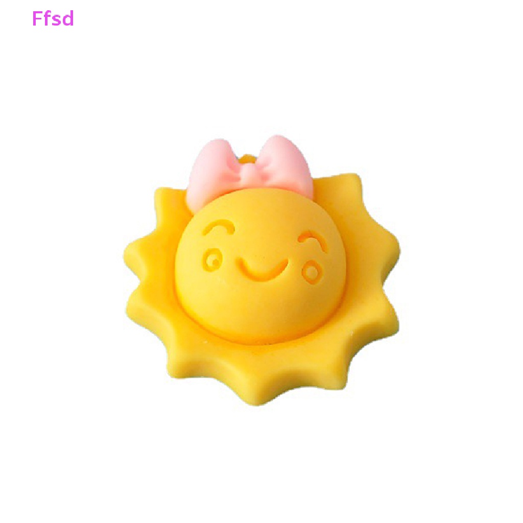 {Ffsd} Bộ 10 Miếng Dán Trang Sức Nhựa Resin Hình Đám Mây / Ngôi Sao Đáng Yêu Hỗn Hợp DIY