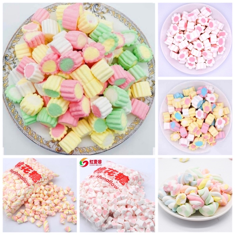 Kẹo xốp Marshmallow các màu 1kg