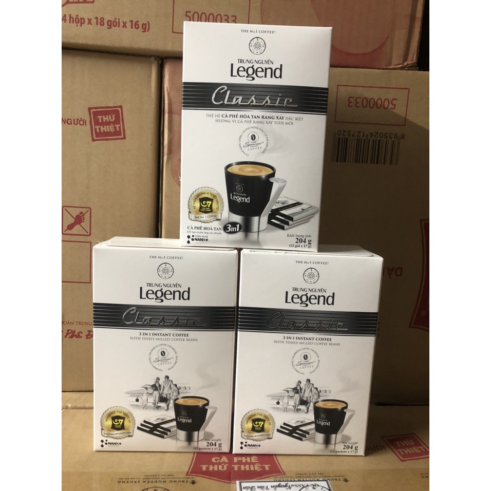 Cà phê hòa tan Legend Classic - Trung Nguyên - Hộp 204gr