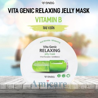 ✅ BNBG Mặt Nạ Thạch Cấp Ẩm, Phục Hồi Da Vita Genic Relaxing Jelly Mask 30Ml