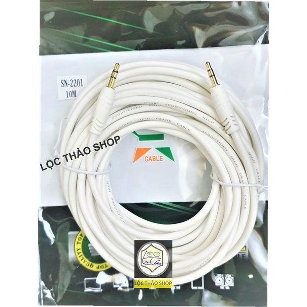 Cáp loa 2 đầu 3.5 mm dài 1.8M 3M 5M 10M cao cấp chống nhiễu