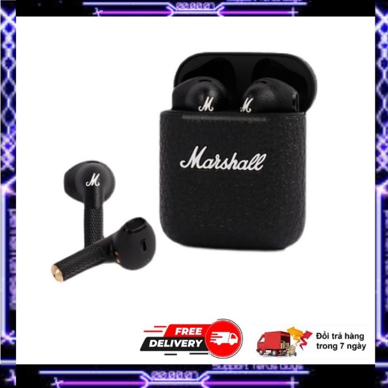 Tai Nghe Bluetooth MARSHALL MINOR III Chống Nước, Bass Chuẩn Bảo Hành 12 Tháng