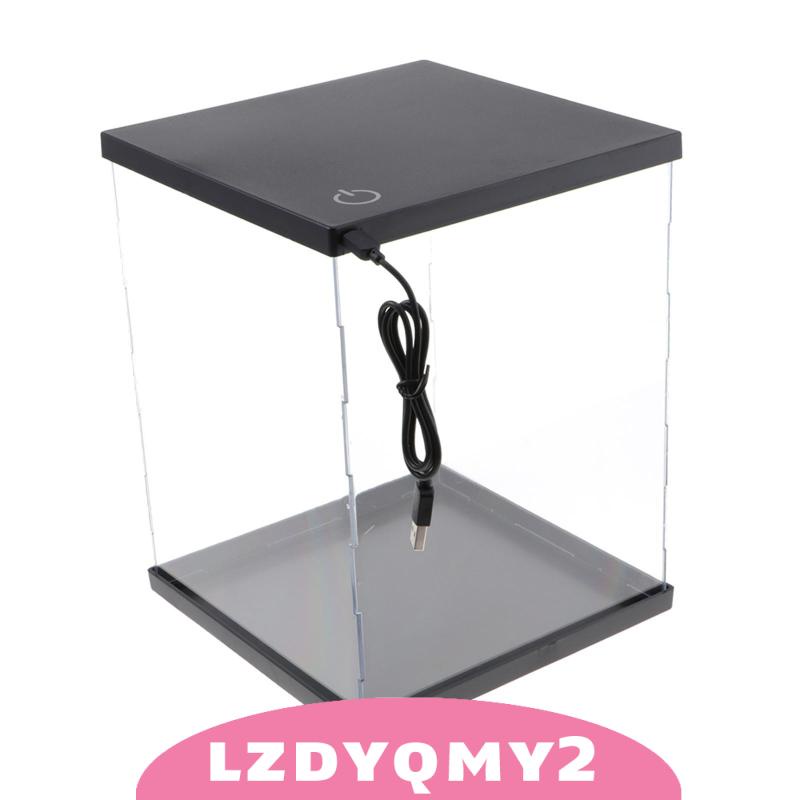 Hộp Trưng Bày Mô Hình Đồ Chơi Bằng Acrylic Chống Bụi Có Đèn