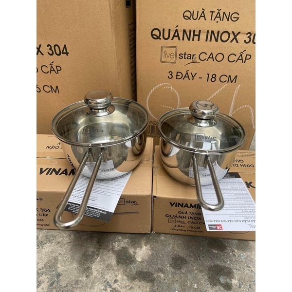 Quánh Inox fivestar 16cm