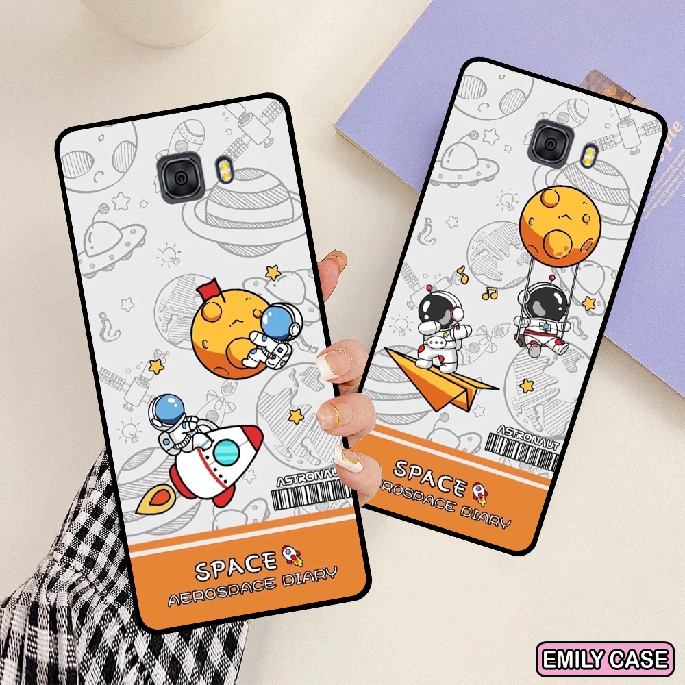 Ốp lưng Samsung A9 Pro / C9 Pro  in hình galaxy ,phi hành gia astronaut độc đáo