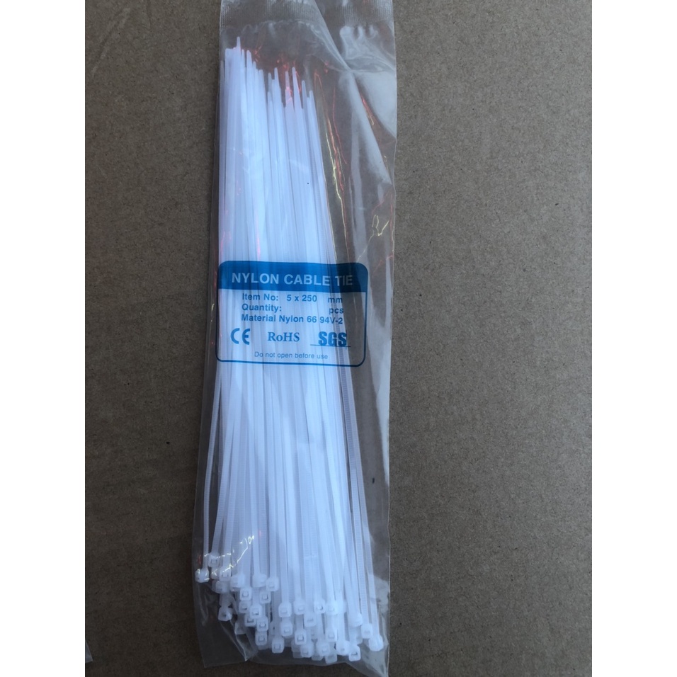 Mua Dây rút nhựa màu trắng bảng nhỏ đủ quy cách từ 100mm đến 300mm (Đơn ...