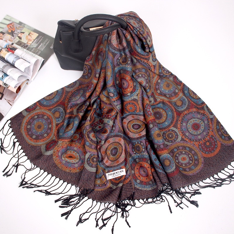 Khăn choàng thổ cẩm 70cm x 170cm hàng sẵn