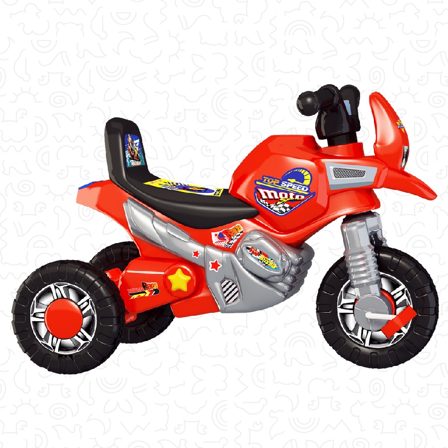 Xe 3 Bánh Nhựa Chợ Lớn L7 hình Moto K4 - Dành cho bé từ 2 tuổi