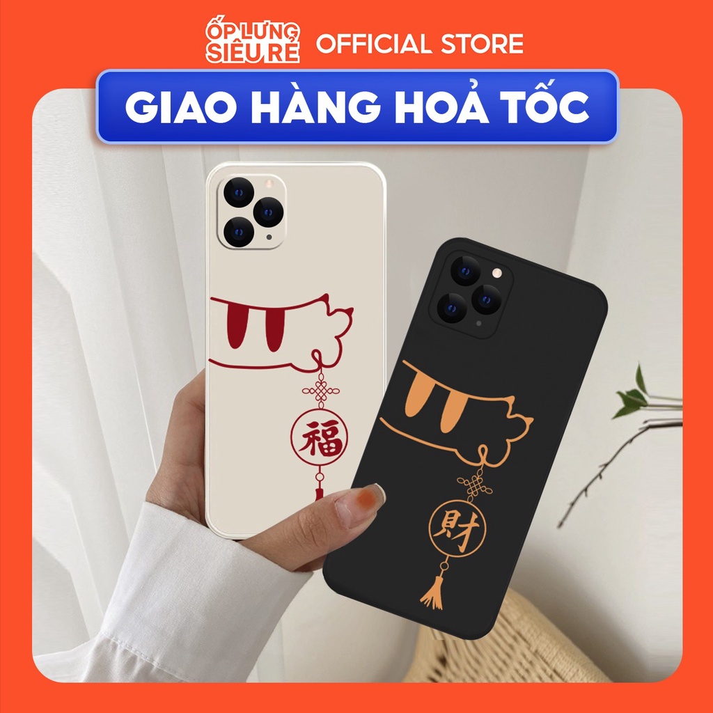 Ốp lưng cạnh vuông OPPO A5 2020/A33/A15/A53/A94/A54/A16/....viền bảo vệ camera hình Tết 2024 BST3