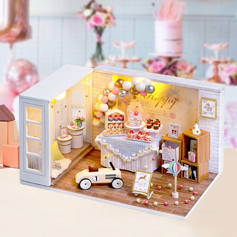 Mô hình Nhà Búp Bê DIY DOLL HOUSE - TIỆM TRÀ SỮA, FASTFOOD -C015, C016