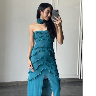 ĐẦM LƯỚI HOA HỒNG XANH