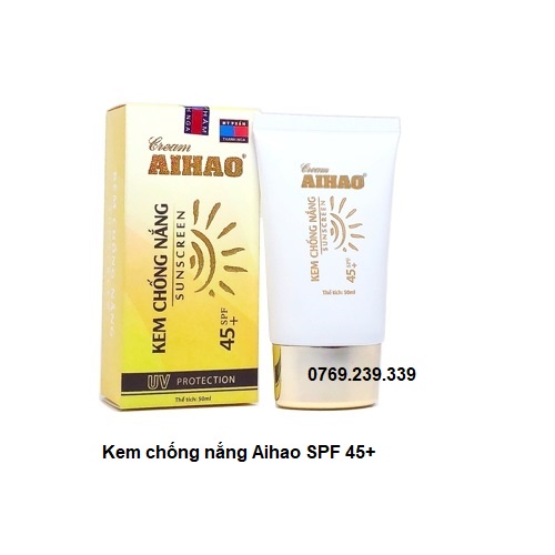 Kem chống nắng Aihao Spf 45 ++