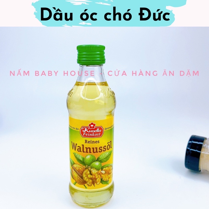 Date 4/2025 Dầu óc chó Đức Kunella Feinkost cho bé từ 6 tháng - dầu ăn dặm
