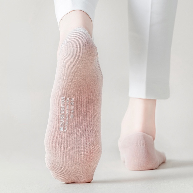 Vớ Cotton Cổ Thấp Màu Sắc Ngọt Ngào Thời Trang Xuân Hè Thoáng Khí Cho Nữ