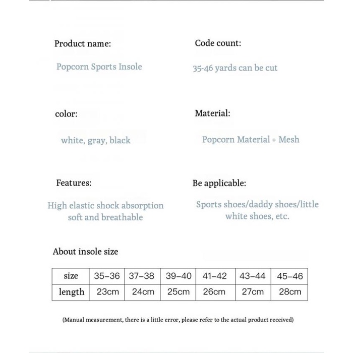 Đế Lót Giày Thể Thao Mềm Mại Thoải Mái Dành Cho Nam Và Nữ