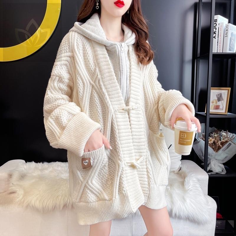 ❤️ Áo Khoác cardigan Dáng Rộng Giả Hai Lớp Phong Cách Hàn Quốc Cho Nữ