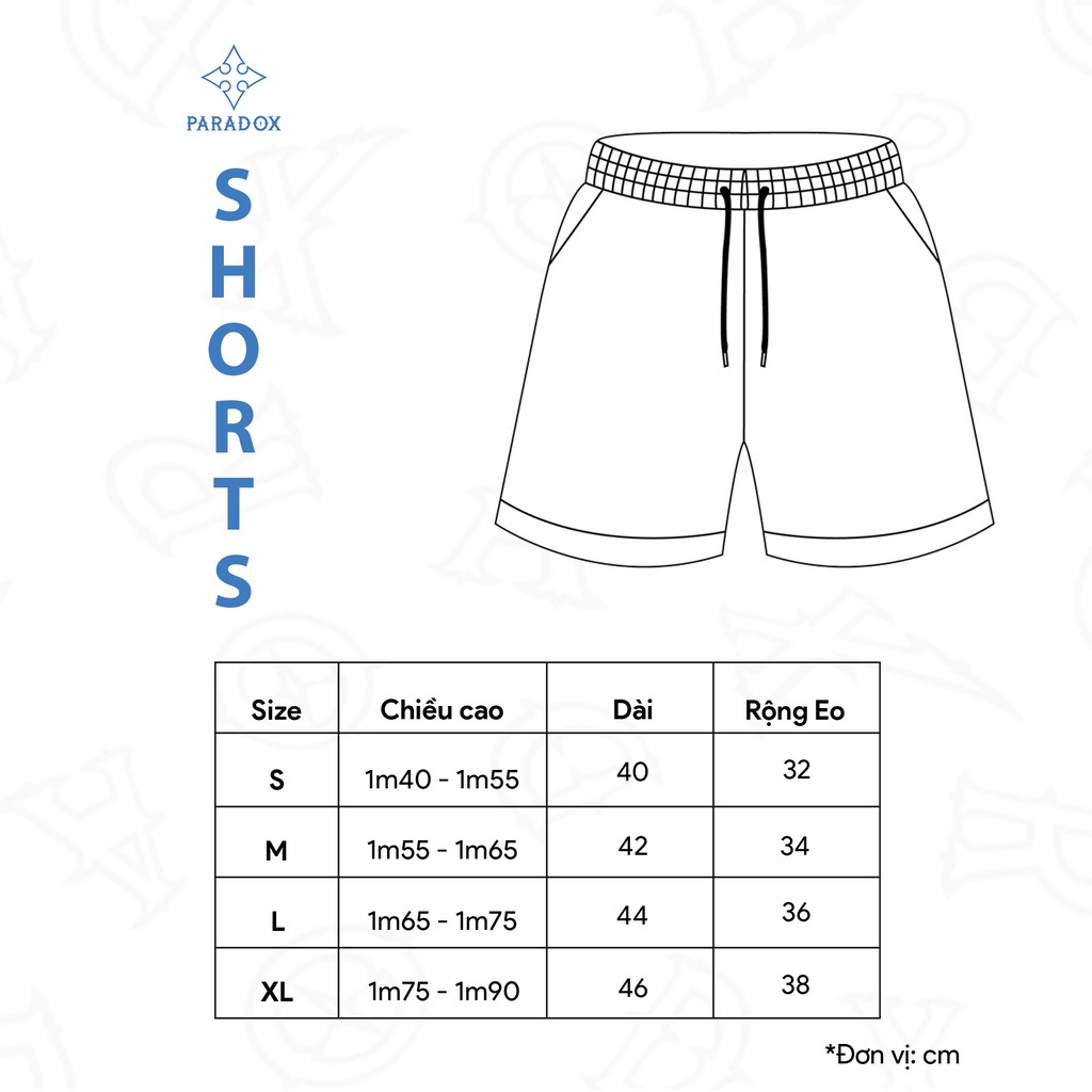 Quần short Paradox THE SWAGGER SHORTS - Black