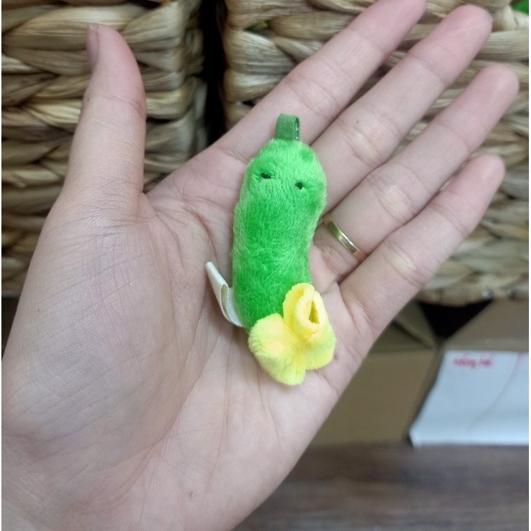 Gấu Bông Đình May - Móc khóa Dưa Leo Bích Cồ dễ thương 9cm