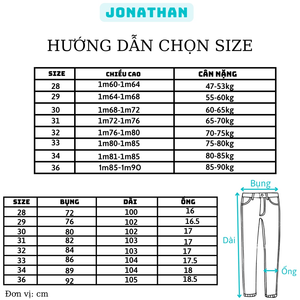 Quần jean nam xanh rêu xước JONATHAN QJ045 vải denim cao cấp co dãn nhẹ 4 chiều, form dáng chuẩn đẹp, hottrend