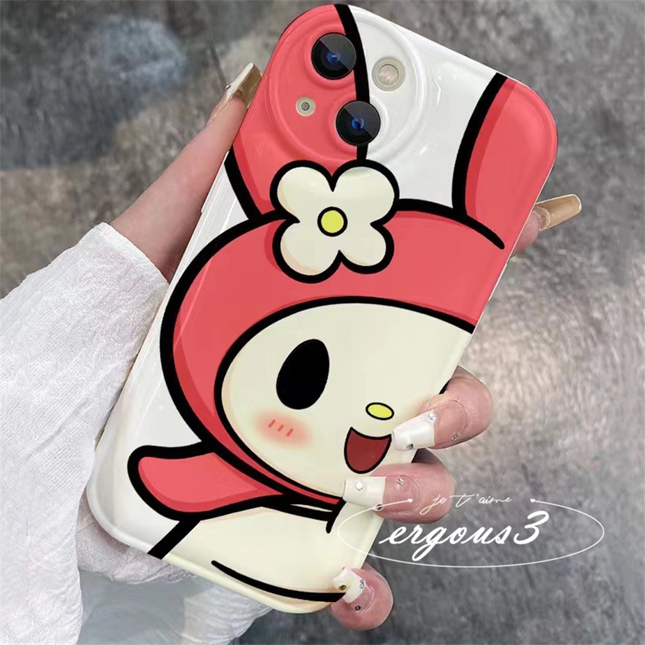 Ốp Điện Thoại Mềm In Hoạt Hình Kuromi Và Melody Cho iPhone 14 13 12 11 Pro Max SE2020 X XR Xs Max 7 8 Plus