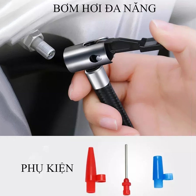 Máy Bơm Lốp Xe Hơi Kiêm Hút Bụi 4 Chức Năng Mẫu Mới Siêu Khỏe, Thiết Kế Cầm Tay Sang Trọng