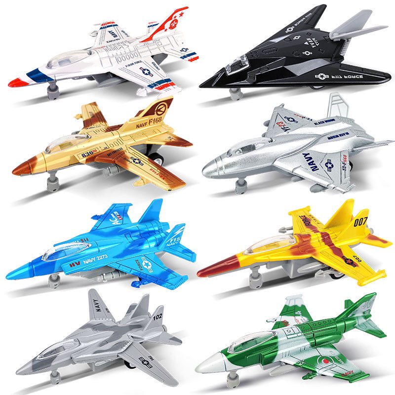 BỘ MÁY BAY MÔ HÌNH KIM LOẠI MÁY BAY CHIẾN ĐẤU CHẠY ĐÀ