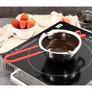 Nồi nấu sốt dùng được bếp từ, Nồi inox mini cao cấp, nhỏ gọn, tiện lợi, nấu socola, bơ...