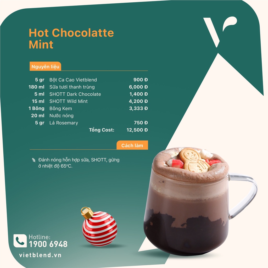 Bột ca cao VIETBLEND túi 500g
