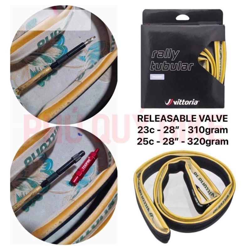 Vỏ Bozo Tubular Vittoria + Nối Van | XEDAPHUQUY - PHUQUYBIKE