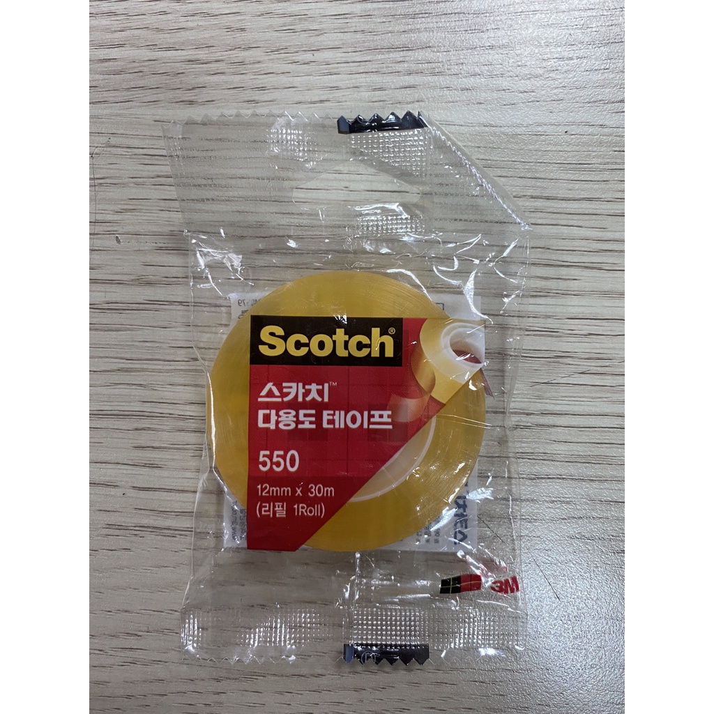 Băng keo trong suốt 3M Hàn Quốc 550R-12
