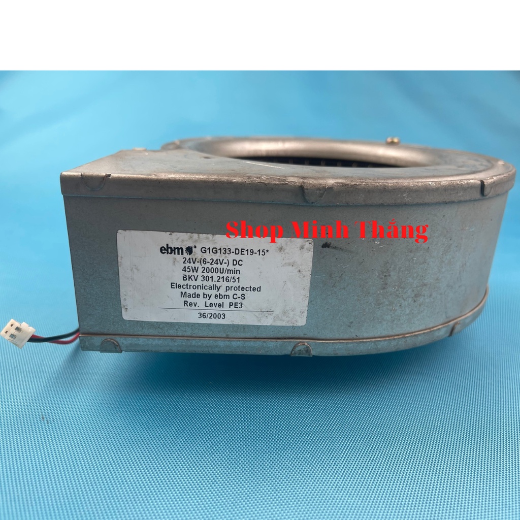Quạt Hút Mùi Sò Ly Tâm EBM 24V 45W G1G133-DE19-15