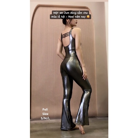 Jum / Jumpsuit tập Yoga cao cấp ánh kim Yborn