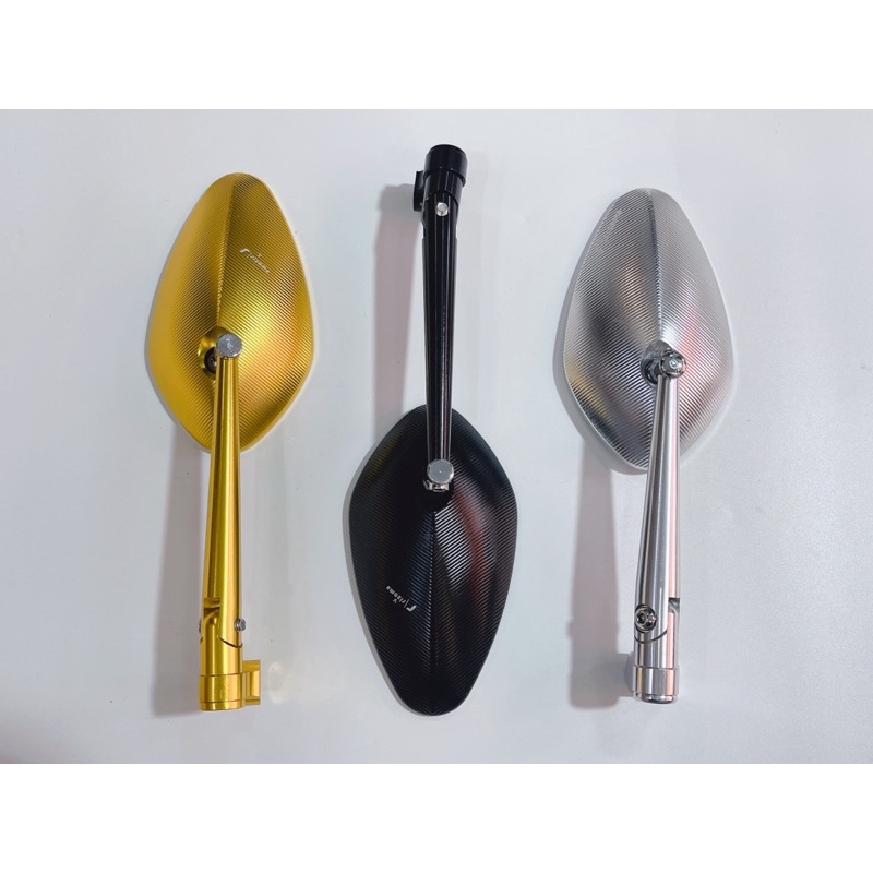 Kiếng chiếu hậu Rizoma mẫu sò lớn, gương xe máy màu xanh chống chói, kính kiểu muỗng lớn dễ quan sát