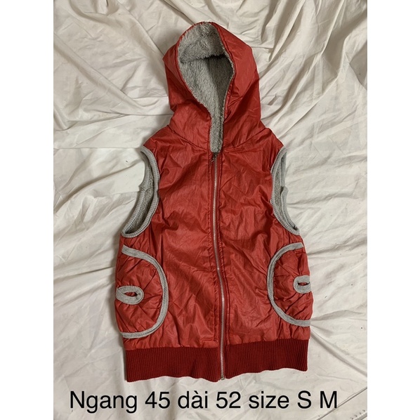 Áo dài tay croptop, gile phao, hoodiezip 2hand