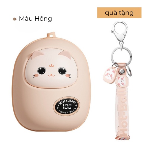 Máy sưởi  tay kiêm Sạc dự phòng dung tích lớn 5000mAh, máy sưởi mini cầm tay