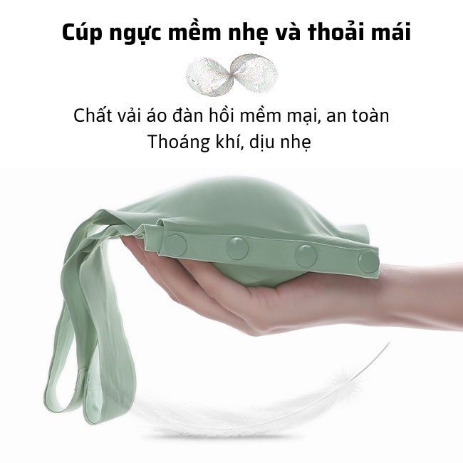 Áo Ngực Cho Con Bú 2023 Larosa Su Đúc 4 Cúc Nâng Ngực Chống Chảy Xệ Không Gọng Bigzise LA247A