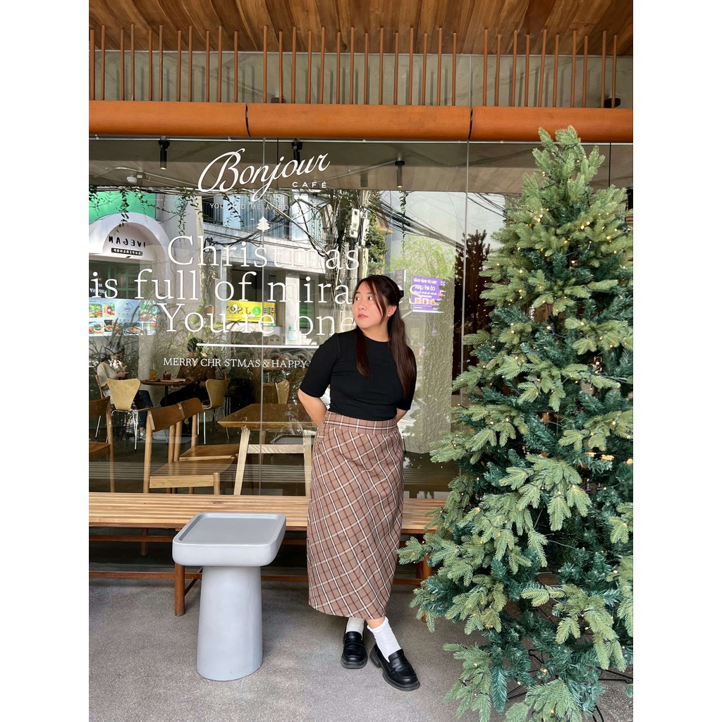 Áo thun cổ tròn ⚡️𝐁𝐈𝐆𝐒𝐈𝐙𝐄⚡️ co dãn 4 chiều, tay lửng - Black Tea Top