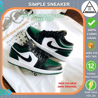 Giày jordan 1 low green toe 🔴hàng chính hãng🔴 nike air jordan 1 shoes - giày nike jordan - simple sneaker