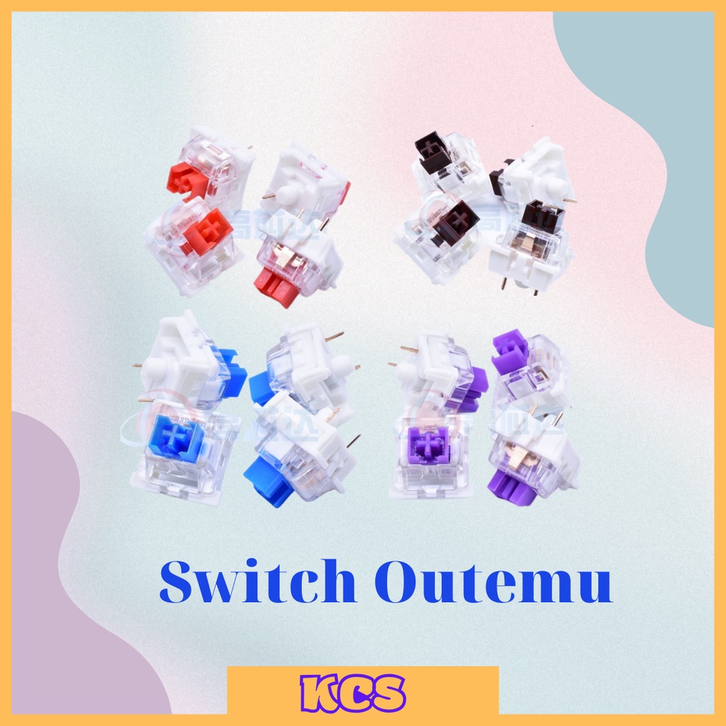 Switch Outemu box phổ thông Blue, Red, Brown, Violet.