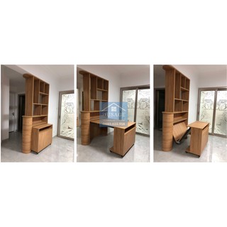 Phụ kiện bàn kết hợp tủ gập dưới