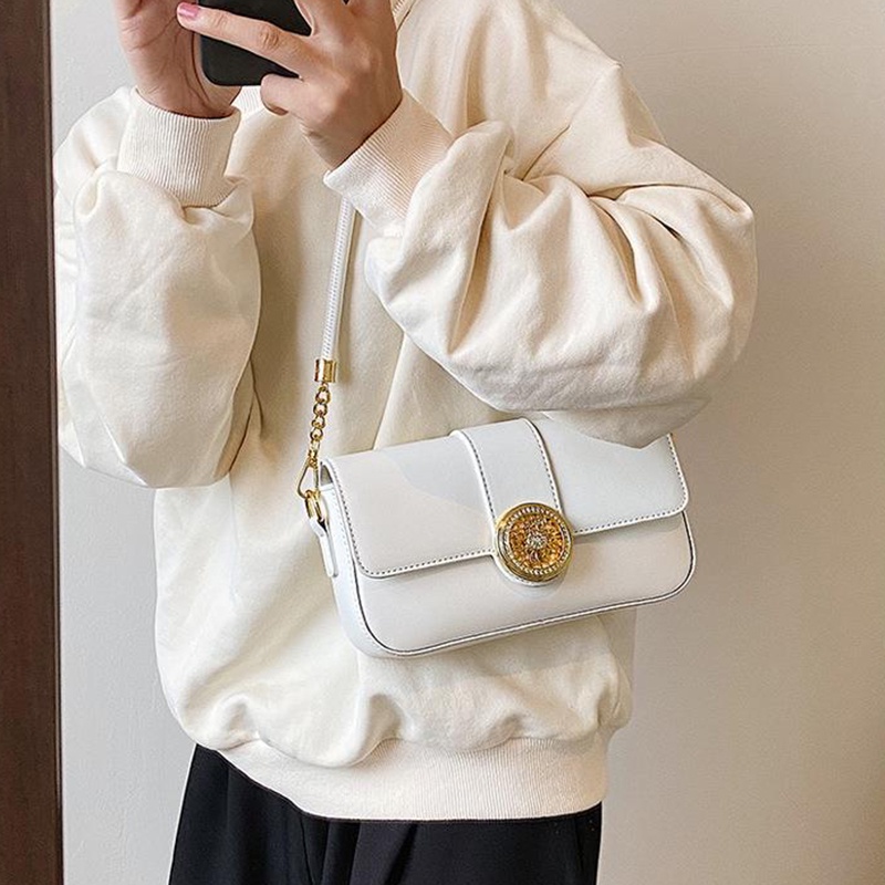 Túi Đeo Vai Hình Vuông Cỡ Nhỏ Thiết Kế Đơn Giản Thời Trang Cho Nữ