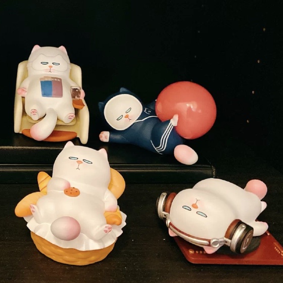★Đồ Chơi Hgtoys Hgtoys★  [] Búp Bê Popmart VIVICAT Lười Biếng Loạt Hộp Bí Ẩn Trang Trí Thời Th